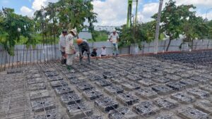 Thi công sàn phẳng không dầm