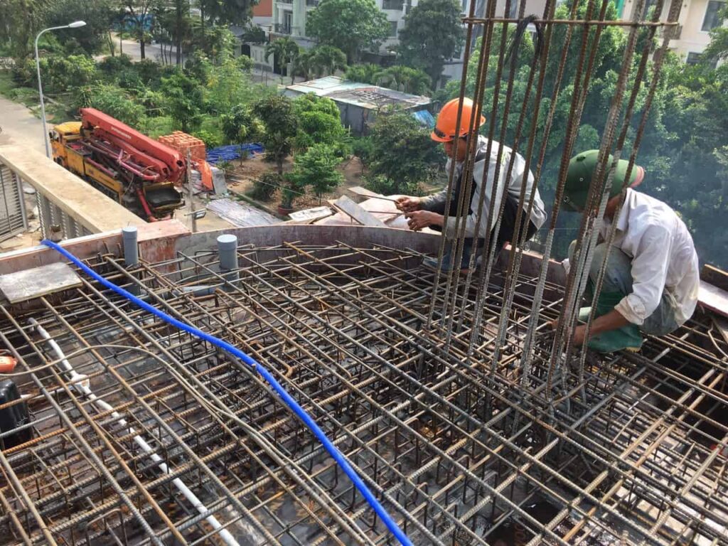công tác cốt thép dầm sàn