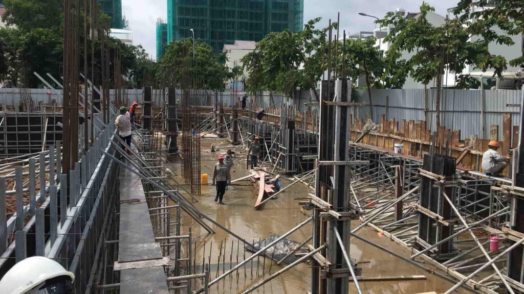 đổ bê tông dầm