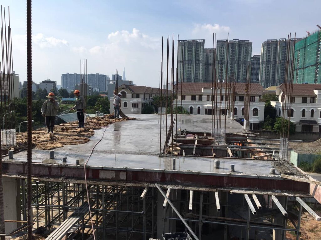 đổ bê tông dầm